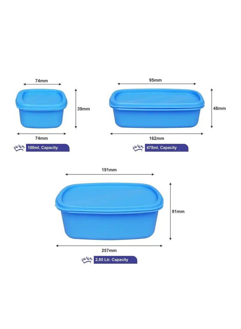 PRINCEWARE Airtight Food Storage Container Set, 7 Pieces, Assorted Sizes - Image 3